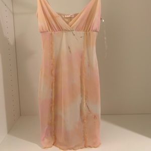 Pink and Orange Bodycon Dress